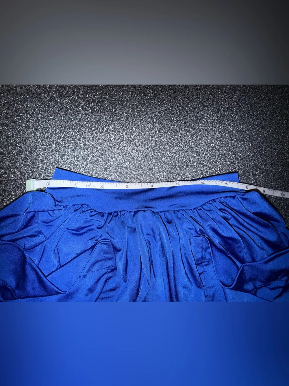 Blue Water 2 Piece Electric Blue Dance Set Size Child Large/X-Large ** see pics
